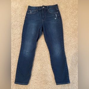 Womens GAP True Skinny Jeans Size 29 / 8 Distressed